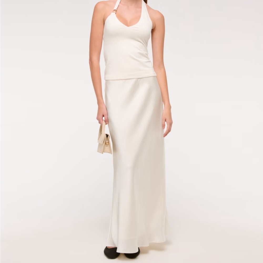 NEW Abercrombie satin maxi skirt